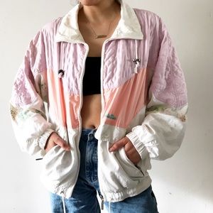 rare 90s VINTAGE lined windbreaker